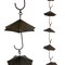 Weathered Finish Umbrella Rain Chain 61 inch Metal Outdoor Gutter Hanging Decor